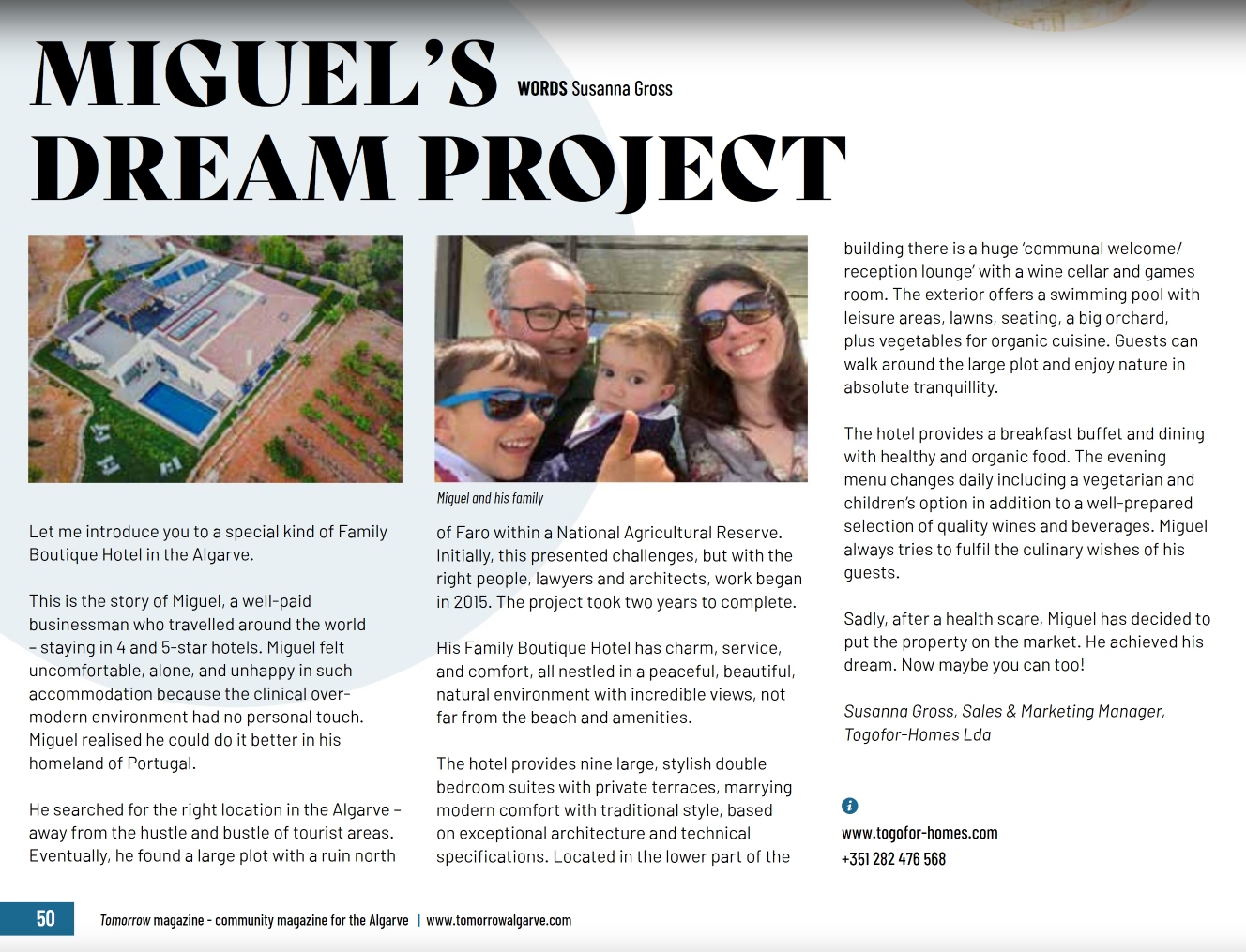 Miguels Dream project Tomorrow August