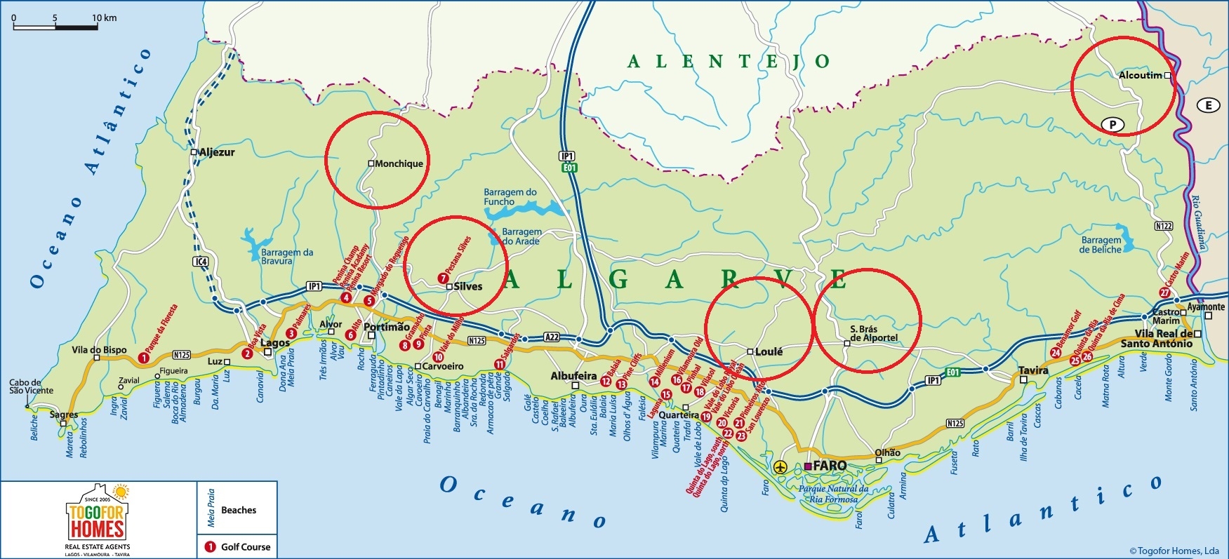 Algarve map new