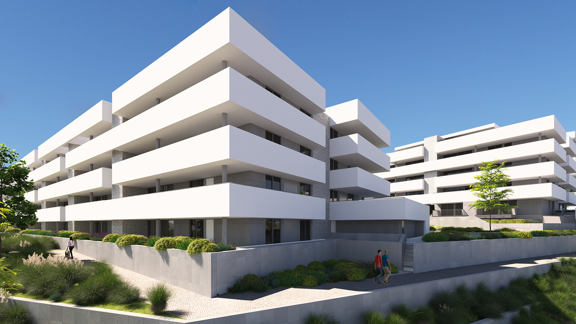 Luxury 3 Bedroom Apartments with Communal Pool and Town or Sea Views, Lagos, West Algarve  | LG1855 Fantastic luxury apartments under construction, some with sea views, only a few minutes' walk away from the historic town centre of Lagos, with its marina, beautiful beaches, and golf courses. Owners will have access to a communal pool and spa area. 