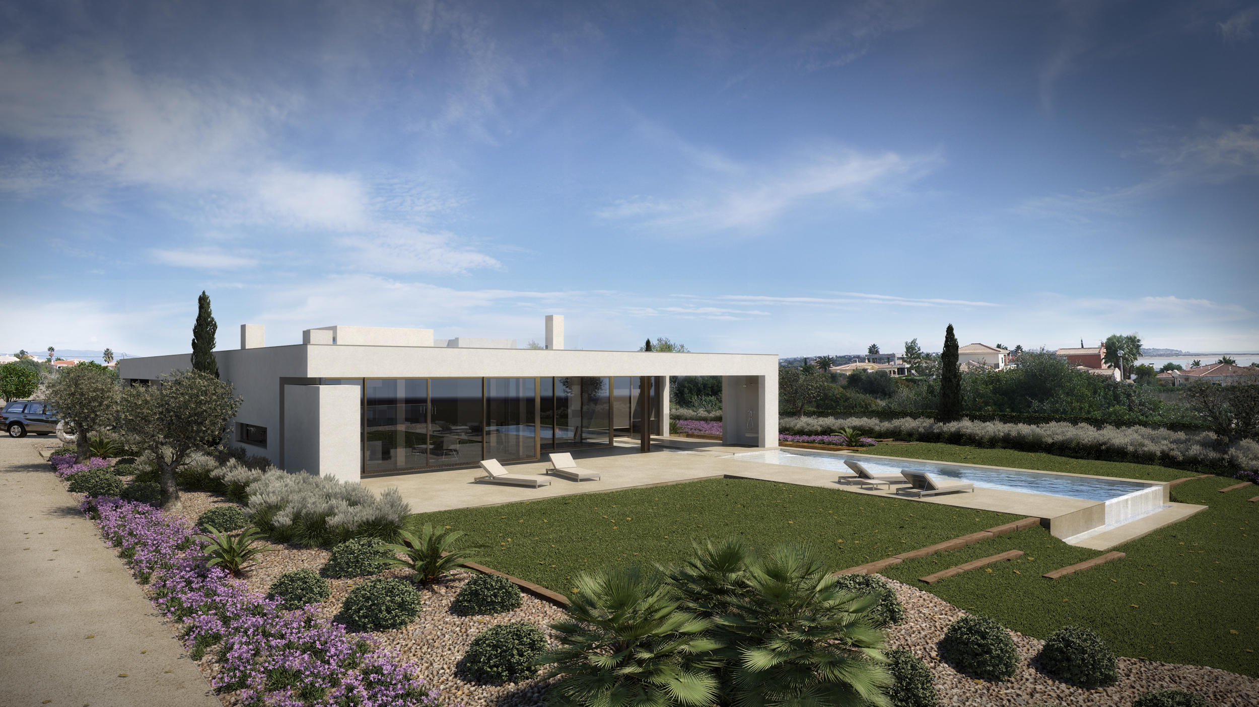 Moderne 3 SZ Villa mit Pool und Meerblick, in der Nähe von Lagos, West Algarve | LG1894 