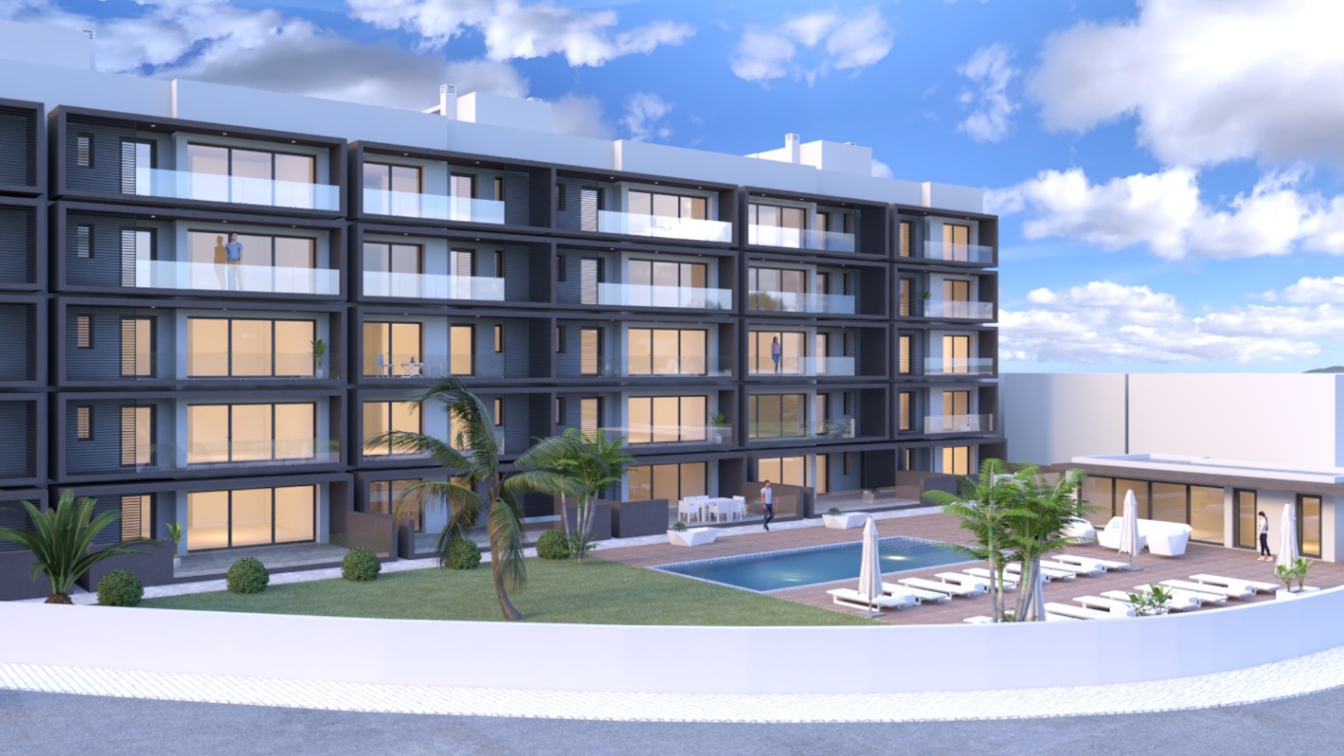 Apartamentos de Luxo T2 e T3 Totalmente Mobilados, num Condomínio em Olhão | TV2141 