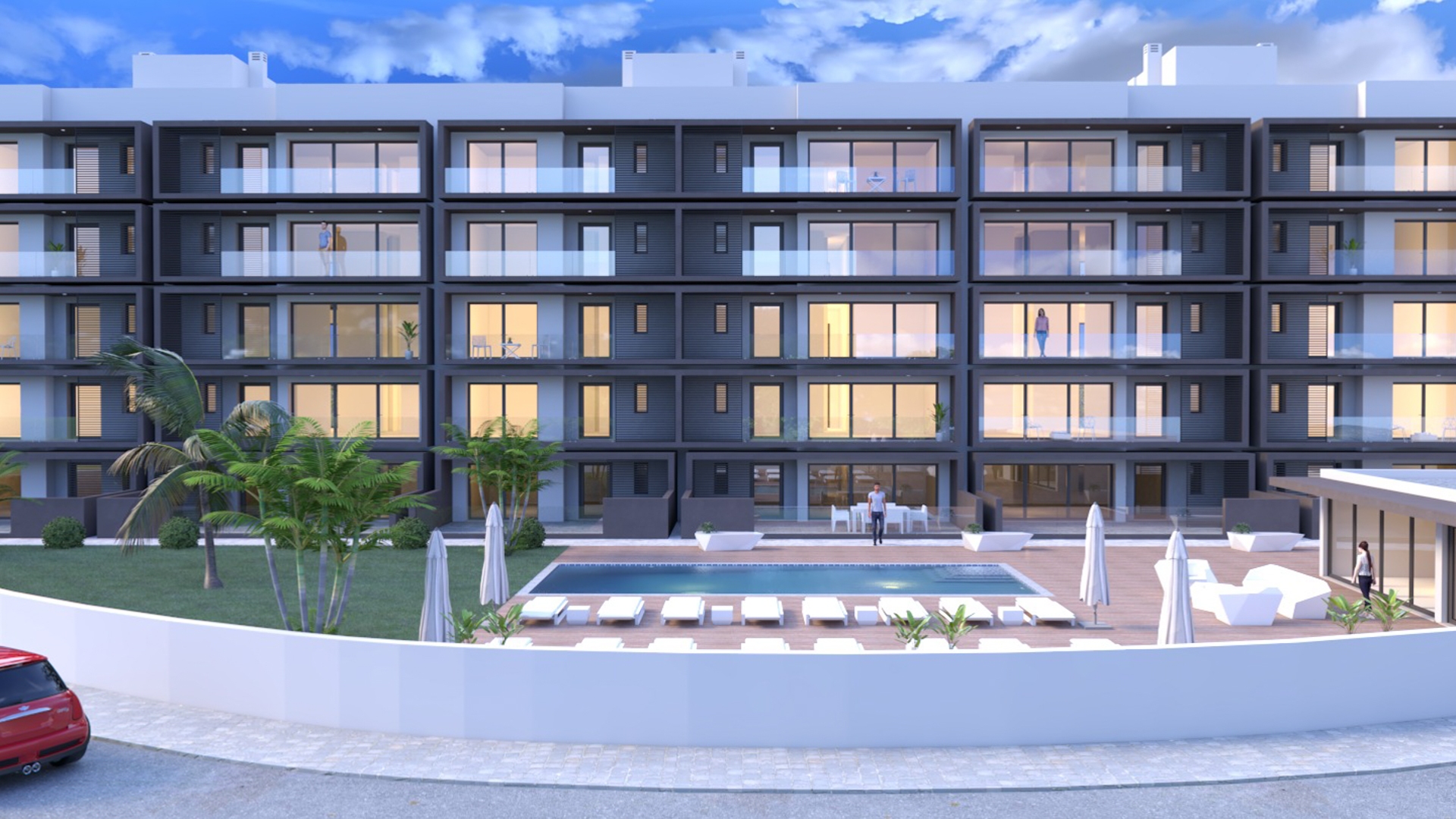 Apartamentos de Luxo T2 e T3 Totalmente Mobilados, num Condomínio em Olhão | TV2141 