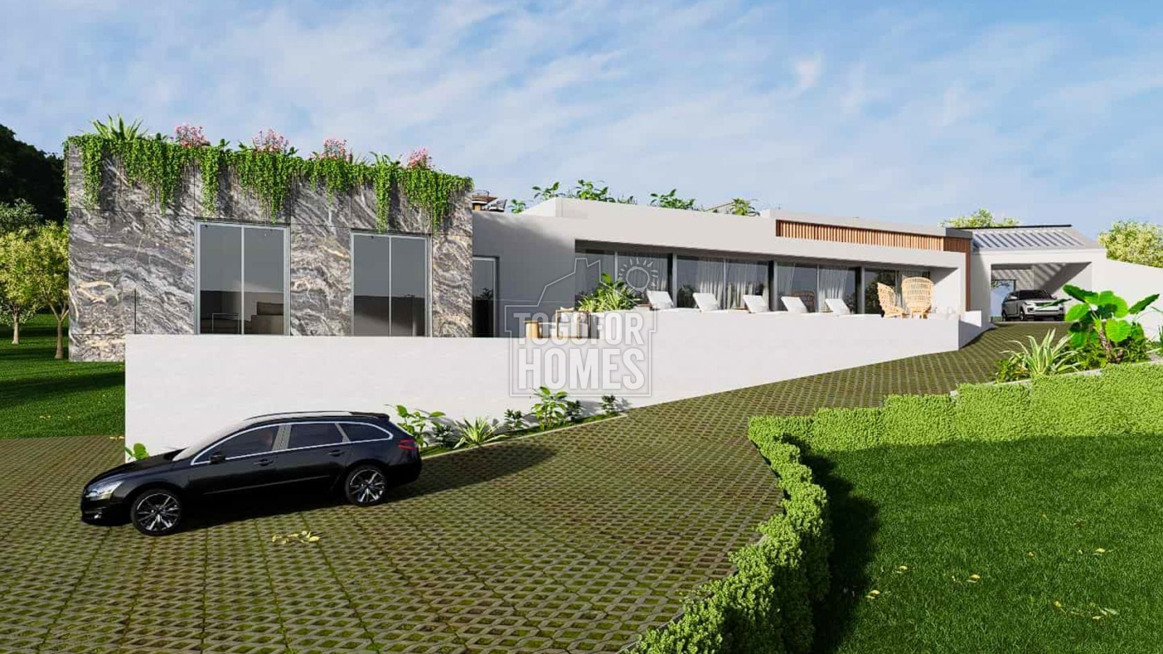 Plot with Approved Project for 4 Bedroom Contemporary Villa with Sea Views in Loulé